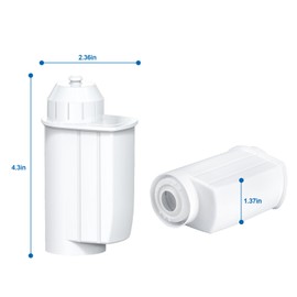 Pack of 2 Water Filters for Coffee Machines Compatible with Siemens EQ Series and Fully Automatic Built-In Automatic Machines, Replacement Water Filter for Siemens