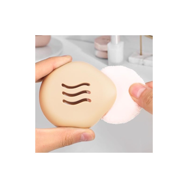 Soporte Ventilación para Esponjas de Maquillaje 2 Piezas de Silicona