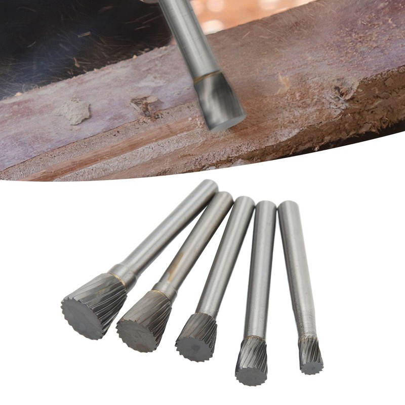 N Type Rotary Burr Set Single Cut 6mm Shank Carbide