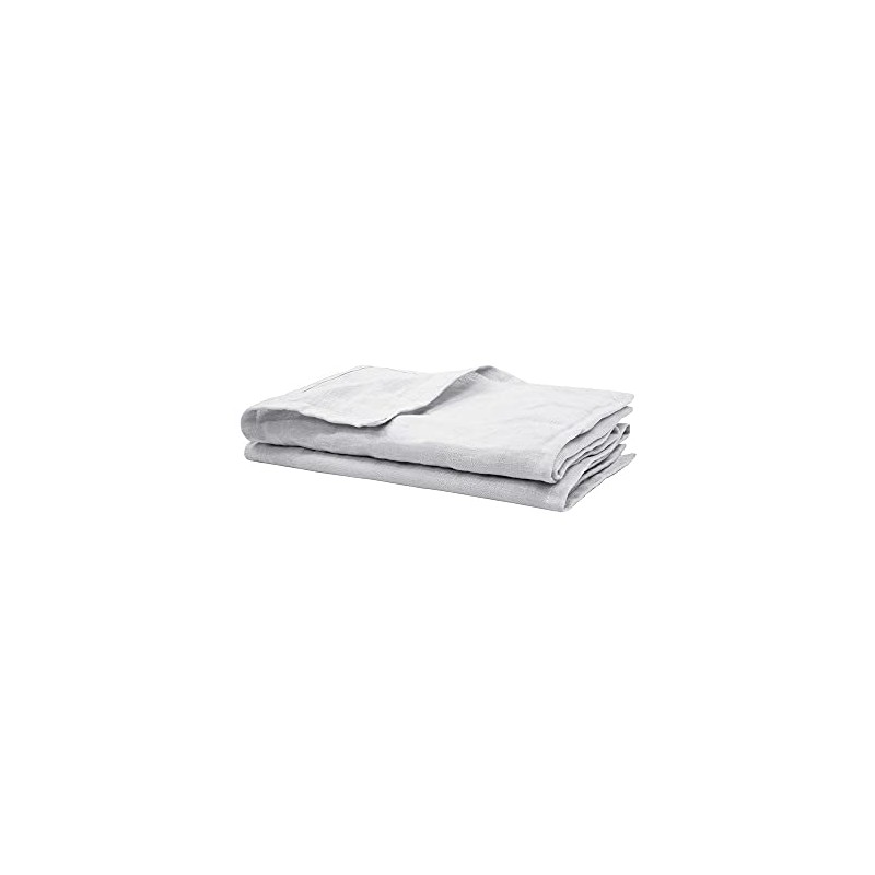 Bambury French Linen Napkin Sets, Silver, 45x45 cm