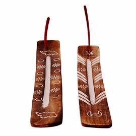 Purpledip Agarbatti Räucherstäbchenhalter, Holz, Ascheauffänger, handgeschnitzt, mit Naturelementen (11055)