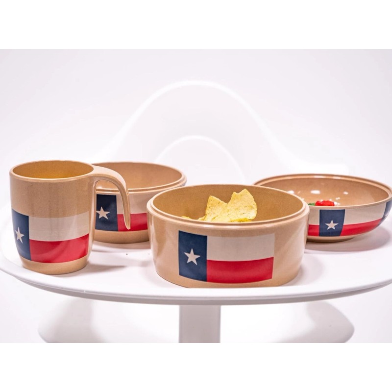 Refresh-A-Baby Stackable 4 Pc Feeding Set - Eco-Friendly Bowl Cup