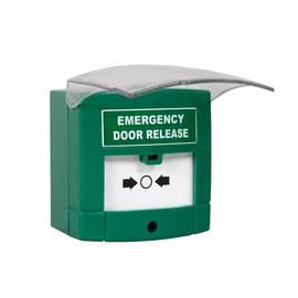 RGL EDR-1N Illuminated Emergency Door Release (Single Pole)(Resettable) with Front Cover, Surface Mounted, Includes Back Box with Security Screws