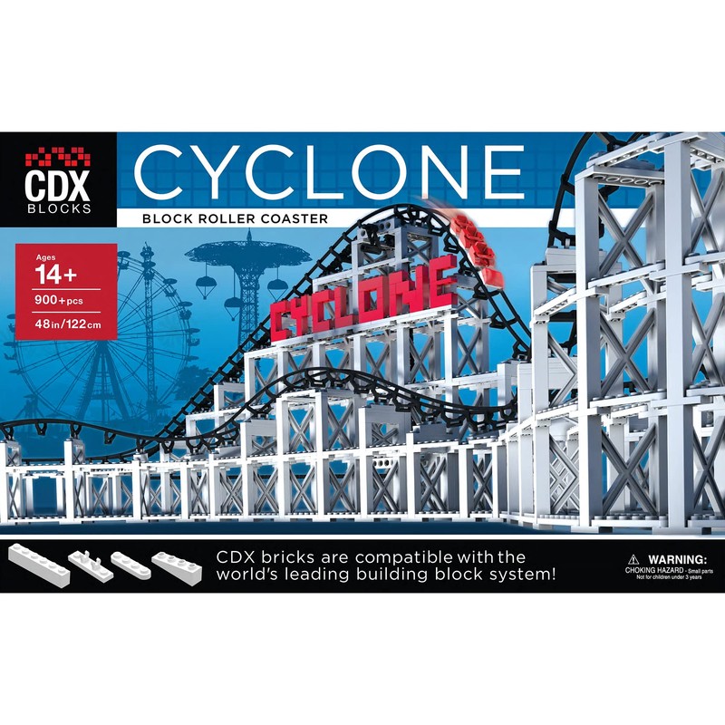 CDX Blocks: Cyclone - 900+ Pieces, Building Brick Set, Gravity