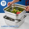 2 in 1 Large Stainless Steel Sink Basin with Colander,
