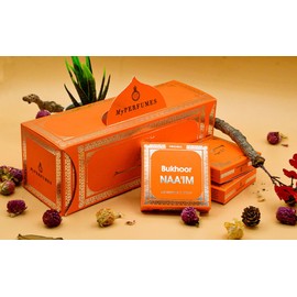Arabiyat Oud Bakhoor Naaim 40g - Best Arabian بخور العود | Exotic Woody and Musky Scent | Bukhoor for Charcoal or Electric Incense Burner | Perfect for Prayer and Meditation 3 Pack