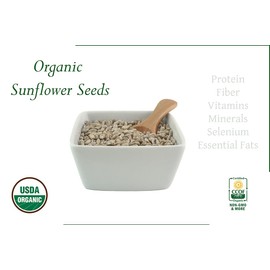 Organic Sunflower Seeds-Kernels-Hulled Raw non-GMO Unsalted Keto Vegan (7lb)