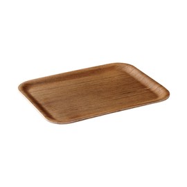 Kinto Nonslip Rectangular Tray, 320 mm, Teak