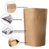 100 Pack Kraft Coffee Bags with Zipper Lock, High Barrier