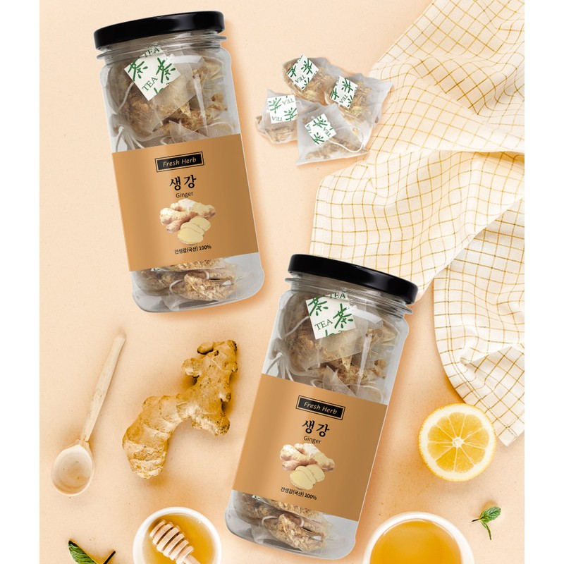 Fresh herbal ginger tea tea water triangle tea bags 20