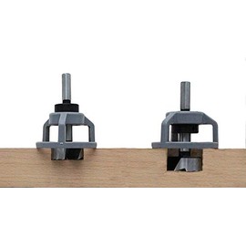 Fisch 973F0010 Drill Stopper and Bushing for Forstner Bit, Silver, 10 mm, Set of 2 Pieces