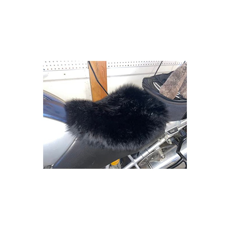 Alaska Leather Medium Long Sheepskin Buttpad - Motorcycle Seat Pad…