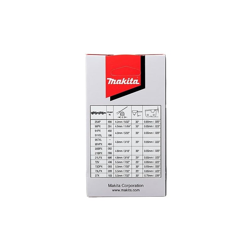 Makita A-19196 Chain Blade, Type: 25AP42E