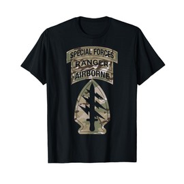 US Army Special Forces - SF Ranger Tab - OCP Multicam Camo T-Shirt