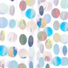 G2PLUS Iridescent Circle Streamer Garland: 16m Holographic Rainbow Hanging Paper