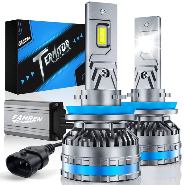 FAHREN H11 Fog Bulbs, Upgraded 120W 60000LM H8/H9 Bright Lighting