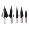 5Pcs Step Drill Bit Set Alloy Steel High Accuracy Multifunctional