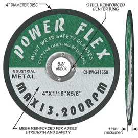 10 Pack - Cut Off Wheel 4 x 1/16 x 5/8 - for Cutting All Ferrous Metal and Steel