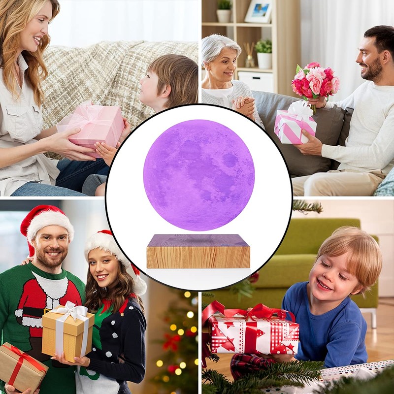 VGAzer Levitating Moon Lamp- Energy Efficient for Home Office Decor,