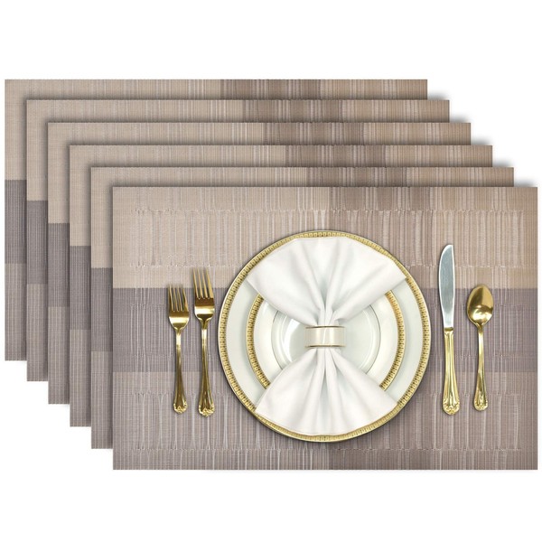 Aofmee Placemats, Placemats Set of 6, Heat Resistant Place Mats,