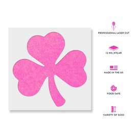 Shamrock Stencil Template for Walls and Crafts - Reusable Stencils for Painting in Small & Large Sizes