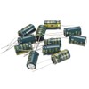 sourcing map Aluminum Radial Electrolytic Capacitor Low ESR Green with