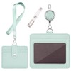 ID Card Holder - Horizontal & Vertical ID Card Case,