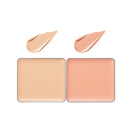 ettusais Skin Fit Cover Concealer, All Purpose Beige/Dark Coral for Bears, Stains and Acne Traces, 0.2 oz (4 g)