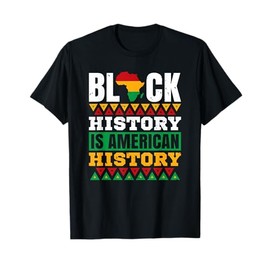Pro Black History American African Pride Design T-Shirt