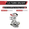 EFIELD 1/4 Turn Dual Compression Outlet Angle Stop Valve with