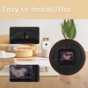 Maxspace Wooden Wall Clock, 8 Inch Non-Ticking Silent Square Wall