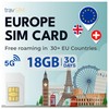 travSIM Europe SIM Card | 18GB Data with 4G/5G speeds
