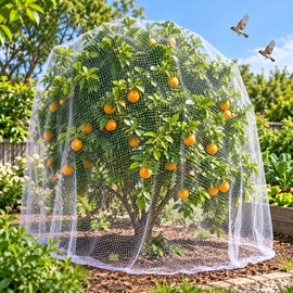 Transparent Anti-Bird Netting for Garden, Grapes, Orchard & Fishpond – Lightweight PP Protective Mesh, Multiple Sizes