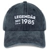 Jeasona Navy Blue Baseball Cap for Men Legendary Cap Birthday