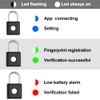 Fingerprint Padlock App Locker Lock Phone App Unlock, Remote Recording