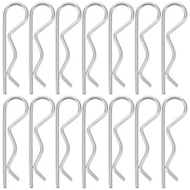 Gadpiparty 30pcs Heavy Duty Carbon Steel Cotter and Spring Retaining Clips for Trailer Hitches Mowers and Applications Versatile Locking Pin Assortment