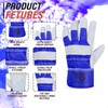 Tussan Sports Split Leather Work Gloves, Heavy Duty Thorn Proof