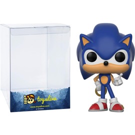 Soni c w/Ring: P o p! Games Vinyl Figure Set with 1 Compatible Graphic Protector (283-20146)