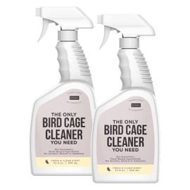 Natural Rapport Bird Cage Cleaner - The Only Bird Cage Cleaner You Need - Bird Poop Spray Remover, Naturally Removes Bird Waste (2 Pack, 32 Oz)