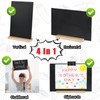 BOUBONI 2 Packs Small Chalkboard Sign 5.1x7.9 Inch With Wood