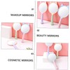 IWOWHERO 3pcs Handheld Cosmetic Mirrors with Cat Claw Handle Portable