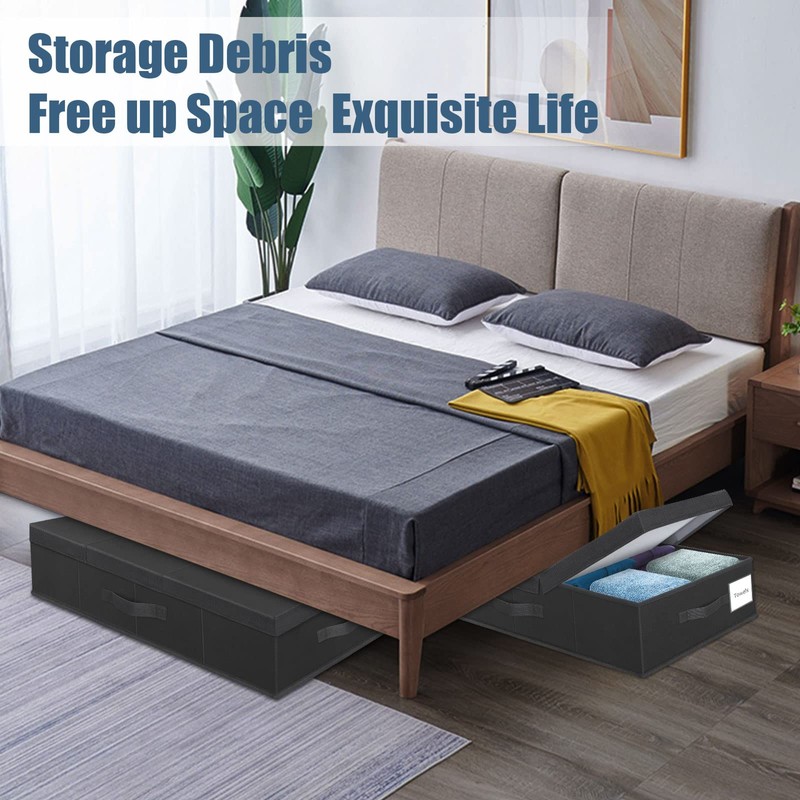 Supowin Underbed Storage Containers Bin with Lids (Set of 2)