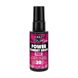 Crazy Color Pink Power Pigments 30 Uses | Ultra Concentrated Pigments, Custom Toner & Semi-Permanent Dye from Home | Vegan Formula | No Bleach or Ammonia | 30ml