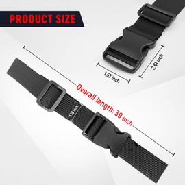 39 Inch Car Battery Tie Down Strap, Adjustable Buckle Strap for Auto Battery Box, Car Trailer Boat Battery Hold Down, Quick Release Battery Retaining Strap (1PCS)