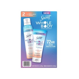 Secret Whole Body Deodorant Duo, Peach & Vanilla Blossom, 2 pk.