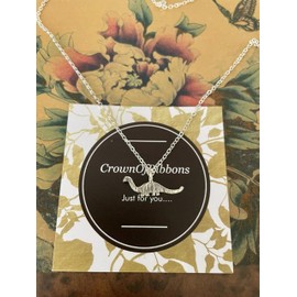 CrownOfRibbons Silver Dinosaur Necklace, Gifts for Women, Cute Jewellery For Her
