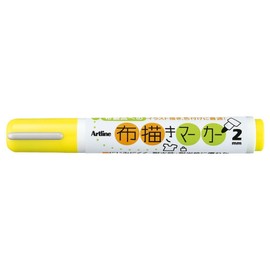 Shachihata Fabric Drawing Marker Fluorescent Yellow KT-2-FY