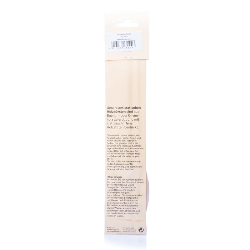 Kost Kamm Maple Wood Brush 9 Rows QTY: 1