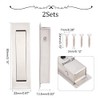 UNICRAFTALE Barn Door Handle Rectangle Sliding Door Handle 8cm 304