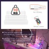 12 IN Clear Display Riser Stand with LED Light， Acrylic